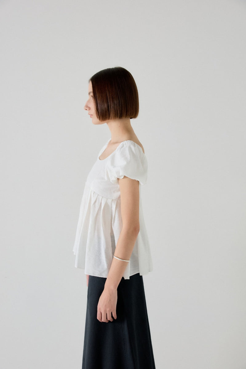 Flatgarden - Korean Women Fashion - #momslook - Puff Blouse