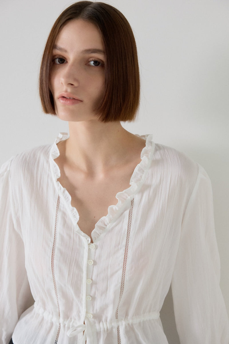 Flatgarden - Korean Women Fashion - #womensfashion - Frill Lena Blouse - 3