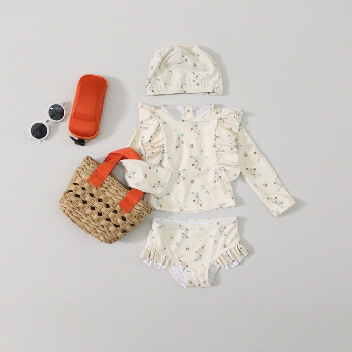 G Flower - Korean Children Fashion - #discoveringself - Flower Rash Guard