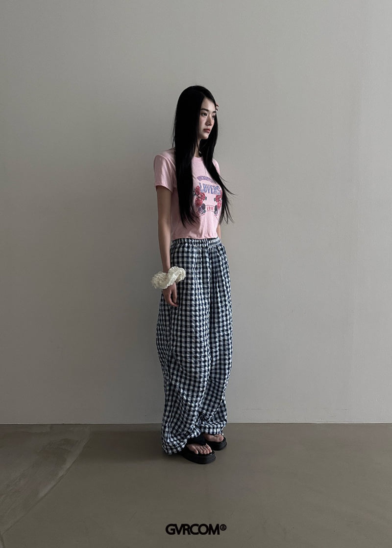Gavara Market - Korean Women Fashion - #momslook - Rose Slub Crop Tee - 3
