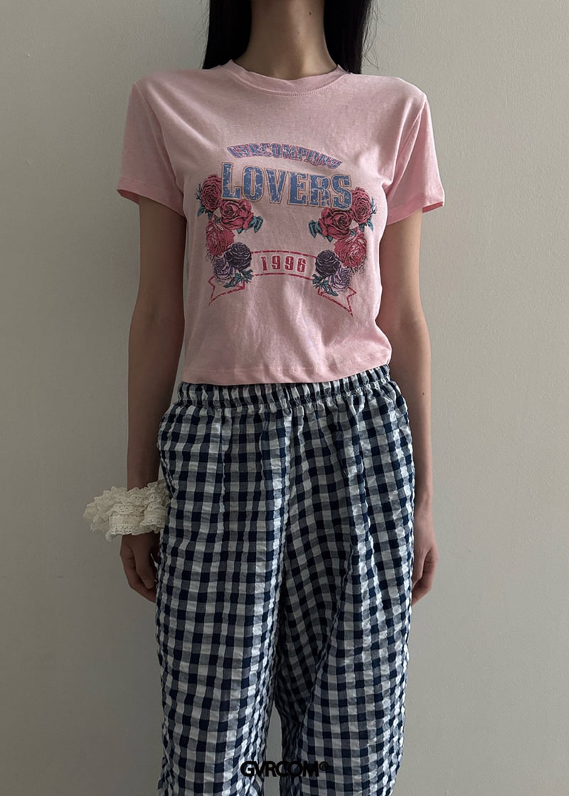 Gavara Market - Korean Women Fashion - #momslook - Rose Slub Crop Tee - 5