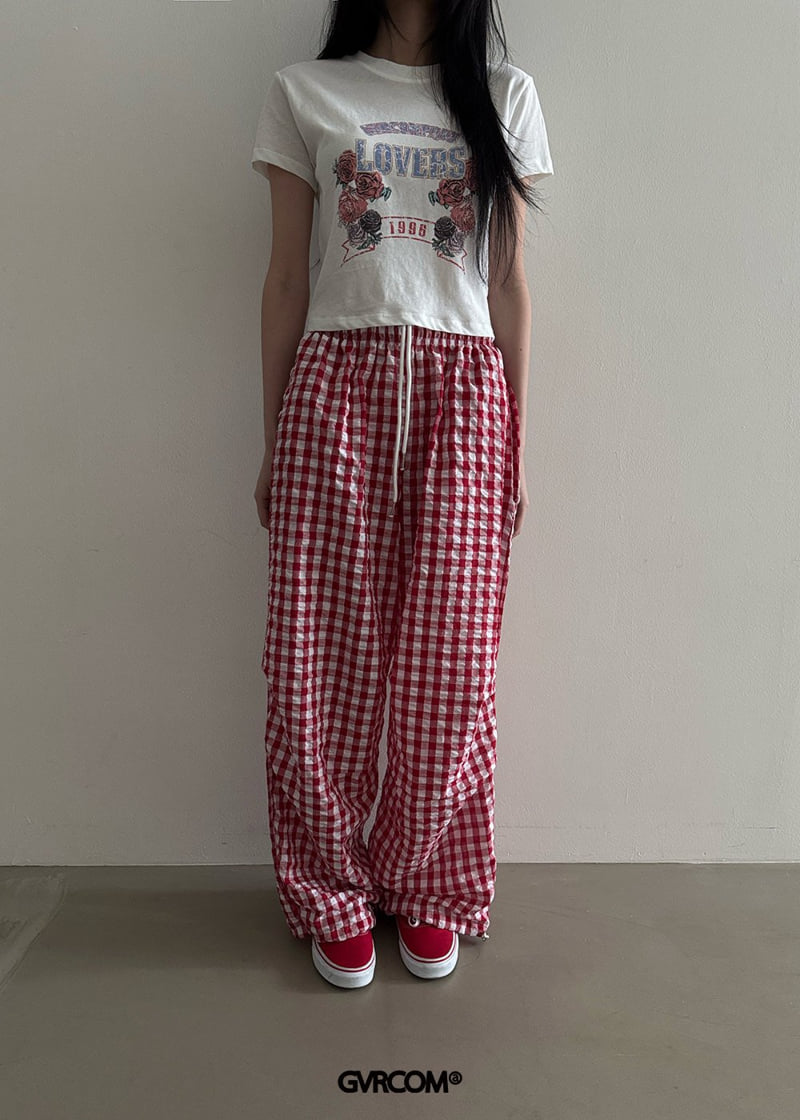 Gavara Market - Korean Women Fashion - #momslook - Rose Slub Crop Tee - 7