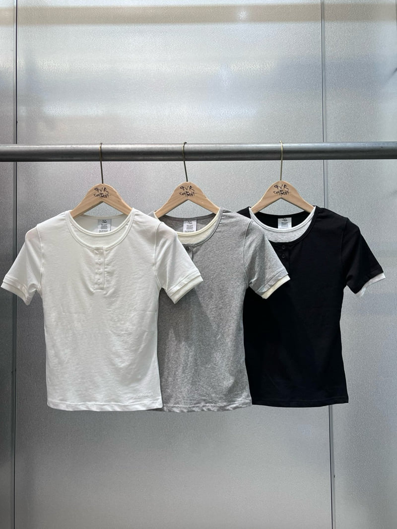 Gavara Market - Korean Women Fashion - #shopsmall - Sins Layered Short Sleeve Tee
