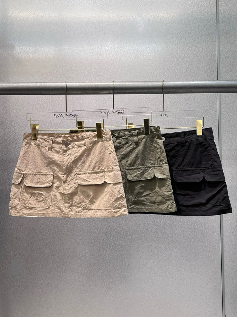 Gavara Market - Korean Women Fashion - #thatsdarling - Pocket Linen Skirt
