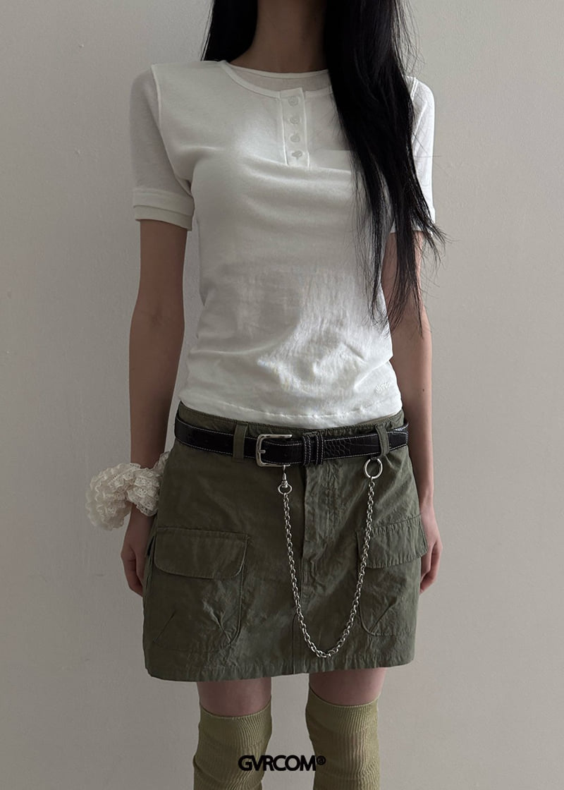 Gavara Market - Korean Women Fashion - #womensfashion - Pocket Linen Skirt - 6