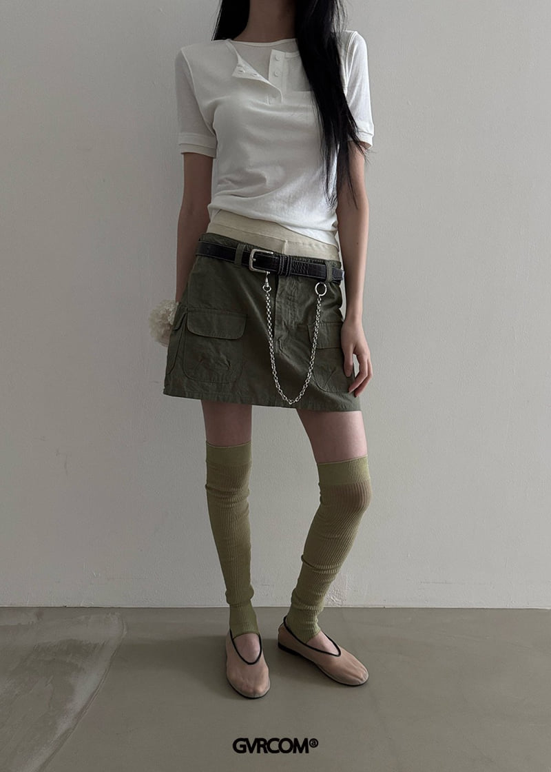 Gavara Market - Korean Women Fashion - #womensfashion - Pocket Linen Skirt - 8