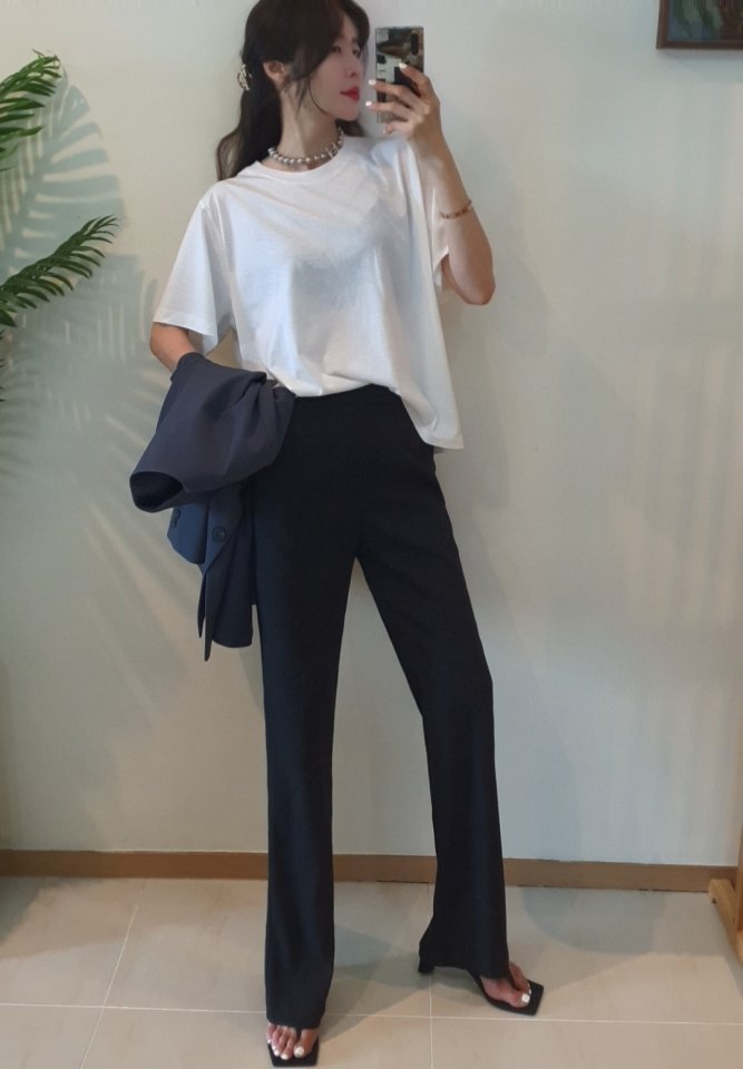 Gentle B - Korean Women Fashion - #momslook - Long Leg Pants - 12