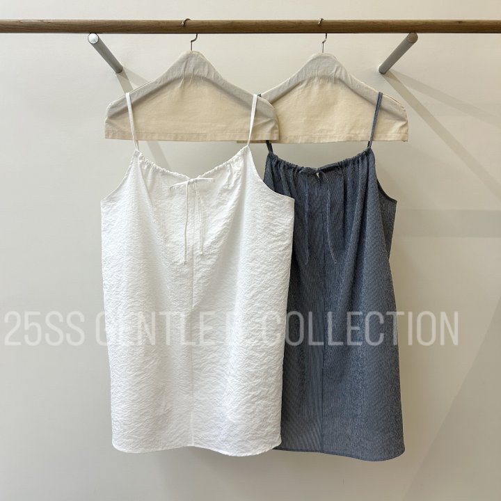 Gentle B - Korean Women Fashion - #momslook - Wrinkle Long Sleeveless - 2