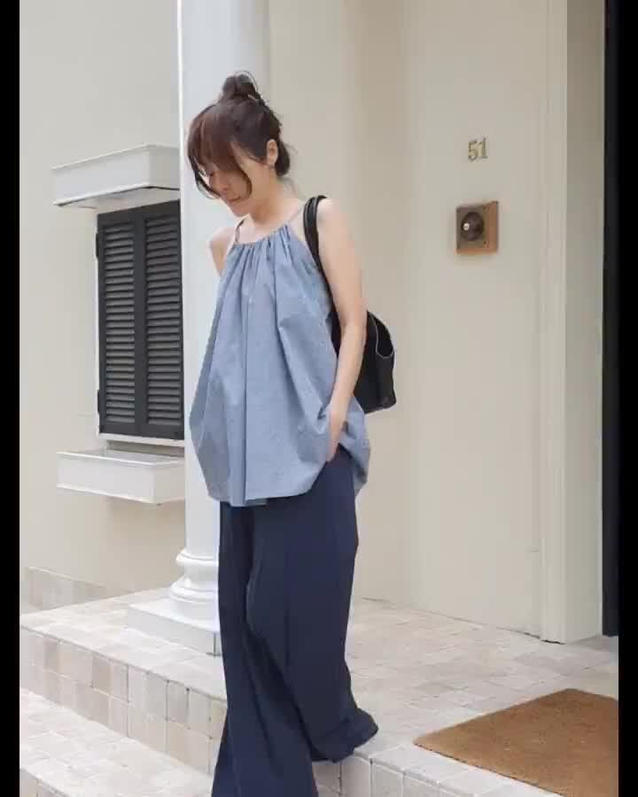 Gentle B - Korean Women Fashion - #womensfashion - Wrinkle Long Sleeveless - 4
