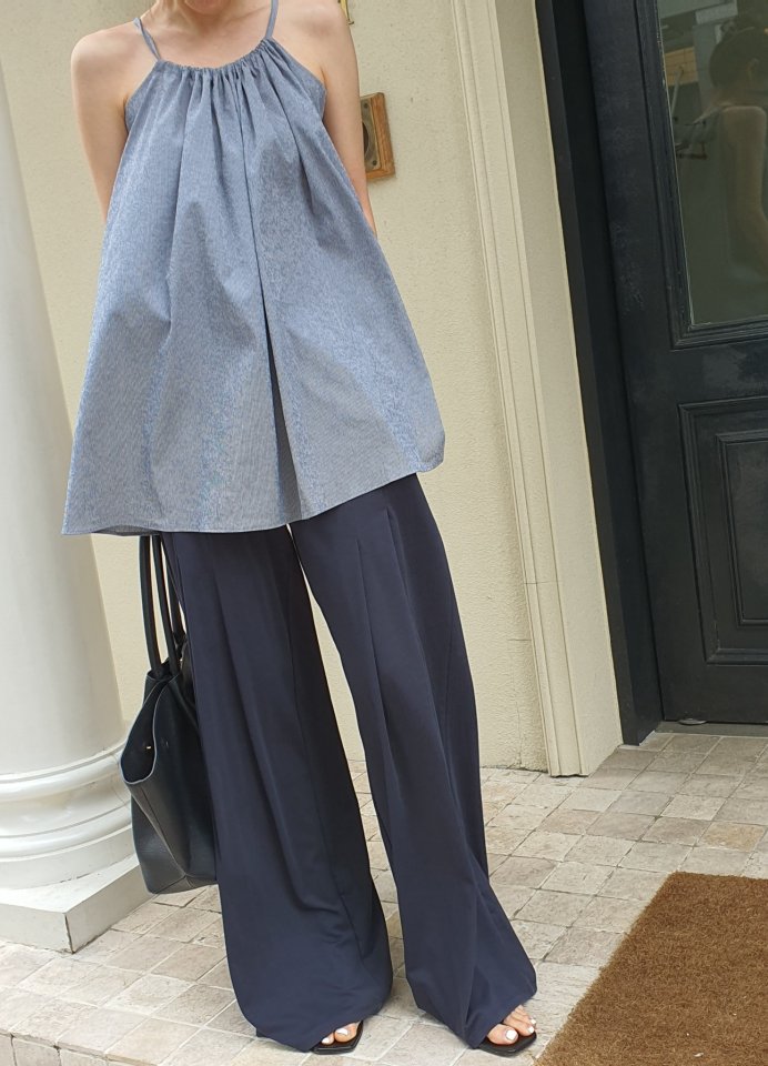Gentle B - Korean Women Fashion - #momslook - Wrinkle Long Sleeveless - 9