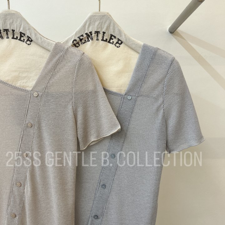 Gentle B - Korean Women Fashion - #momslook - Linen-Like Tee - 2