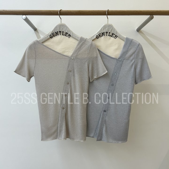 Gentle B - Korean Women Fashion - #momslook - Linen-Like Tee - 3