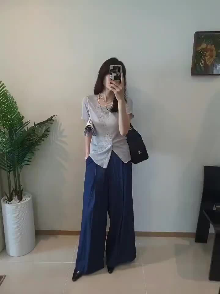 Gentle B - Korean Women Fashion - #momslook - Linen-Like Tee - 4