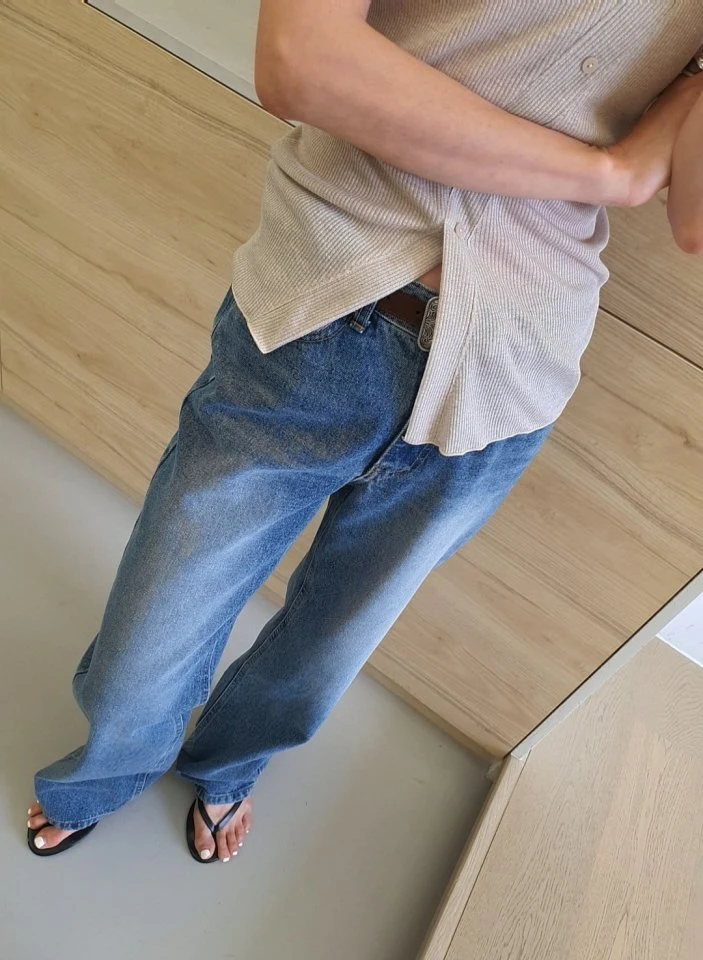 Gentle B - Korean Women Fashion - #momslook - Low-Rise Denim Pants - 10
