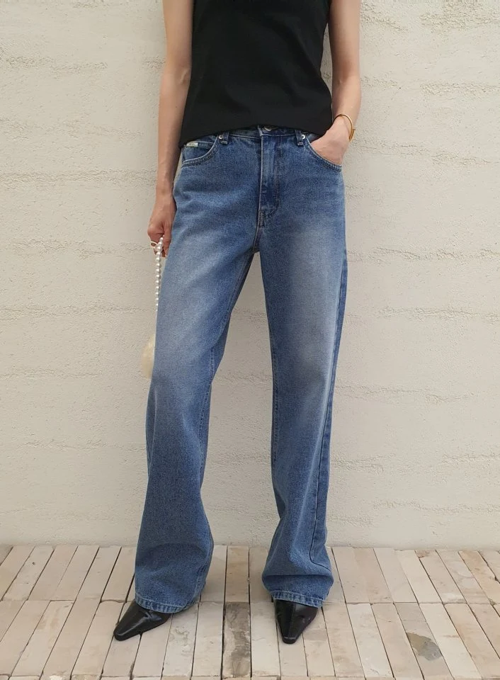 Gentle B - Korean Women Fashion - #momslook - Low-Rise Denim Pants - 8