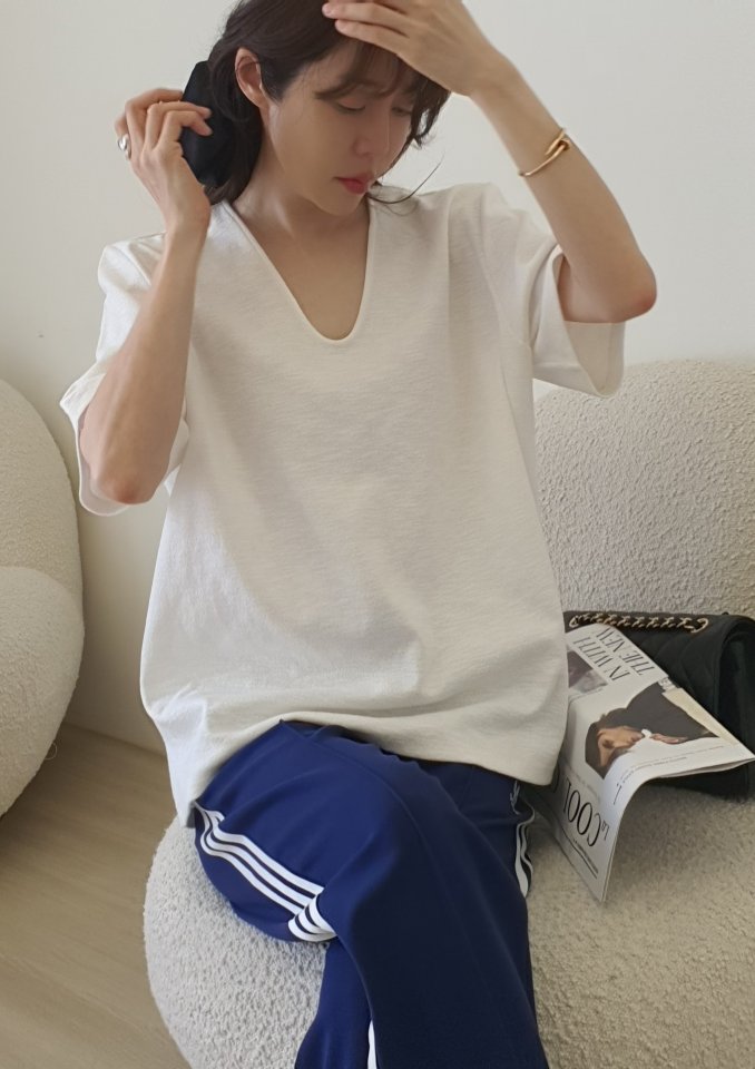 Gentle B - Korean Women Fashion - #momslook - Uncle Oversized Tee - 7
