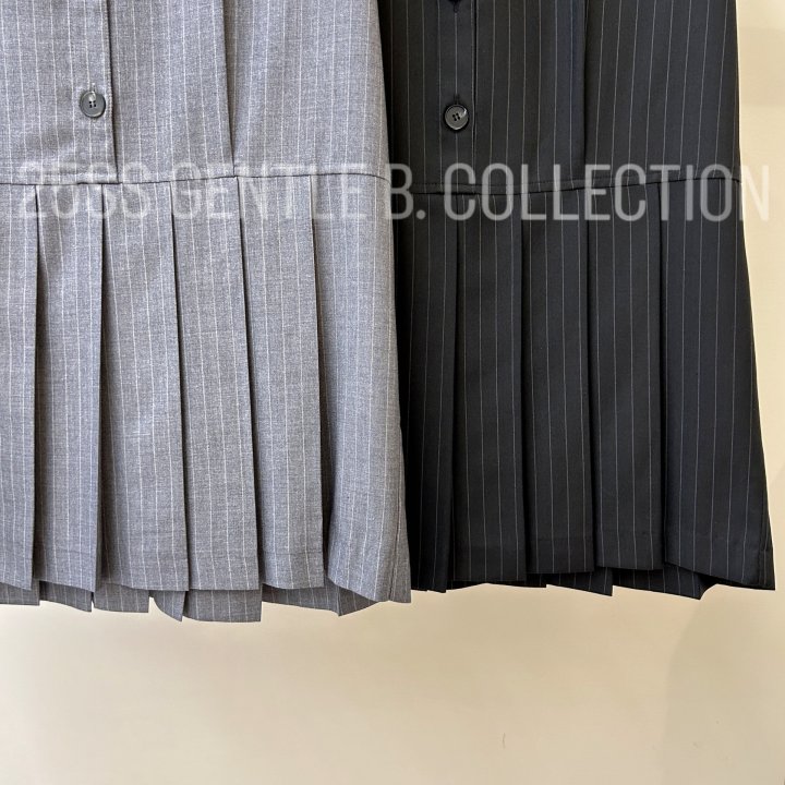 Gentle B - Korean Women Fashion - #momslook - Aespa Pleated One-piece - 7
