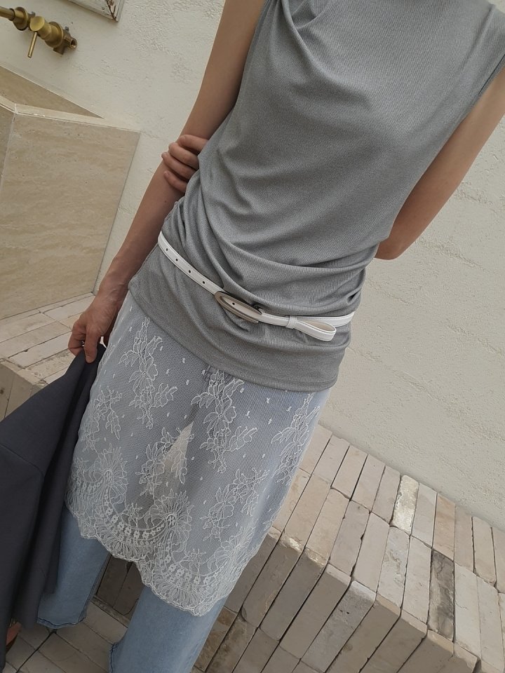 Gentle B - Korean Women Fashion - #momslook - Drape Long Sleeveless - 10
