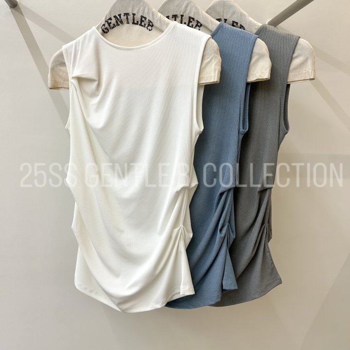 Gentle B - Korean Women Fashion - #womensfashion - Drape Long Sleeveless - 4