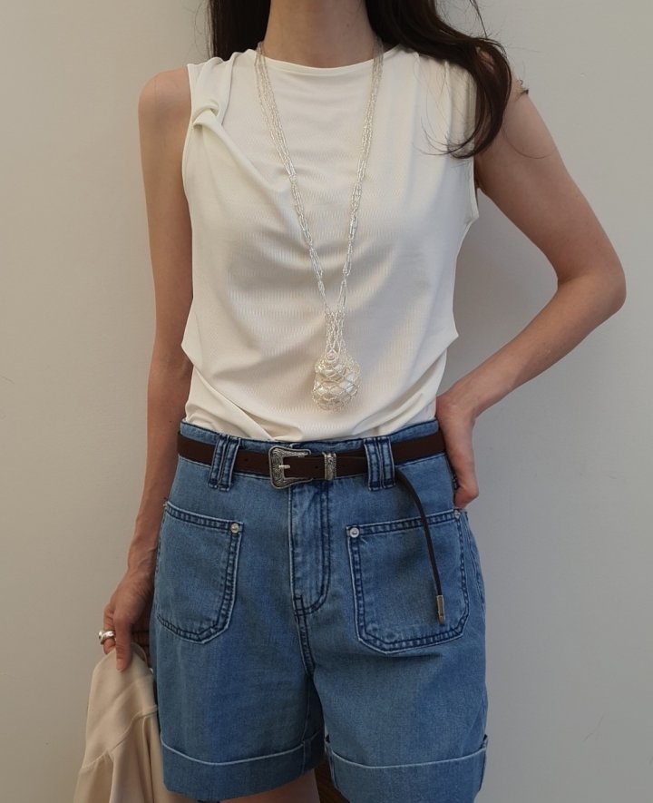 Gentle B - Korean Women Fashion - #momslook - Drape Long Sleeveless - 8