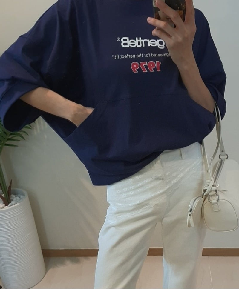 Gentle B - Korean Women Fashion - #momslook - Kangaroo Tee - 11