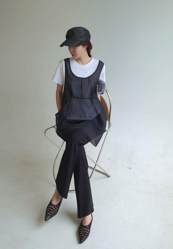 Gentle B - Korean Women Fashion - #momslook - Layered Chiffon Top - 10