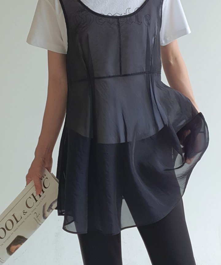 Gentle B - Korean Women Fashion - #momslook - Layered Chiffon Top - 12
