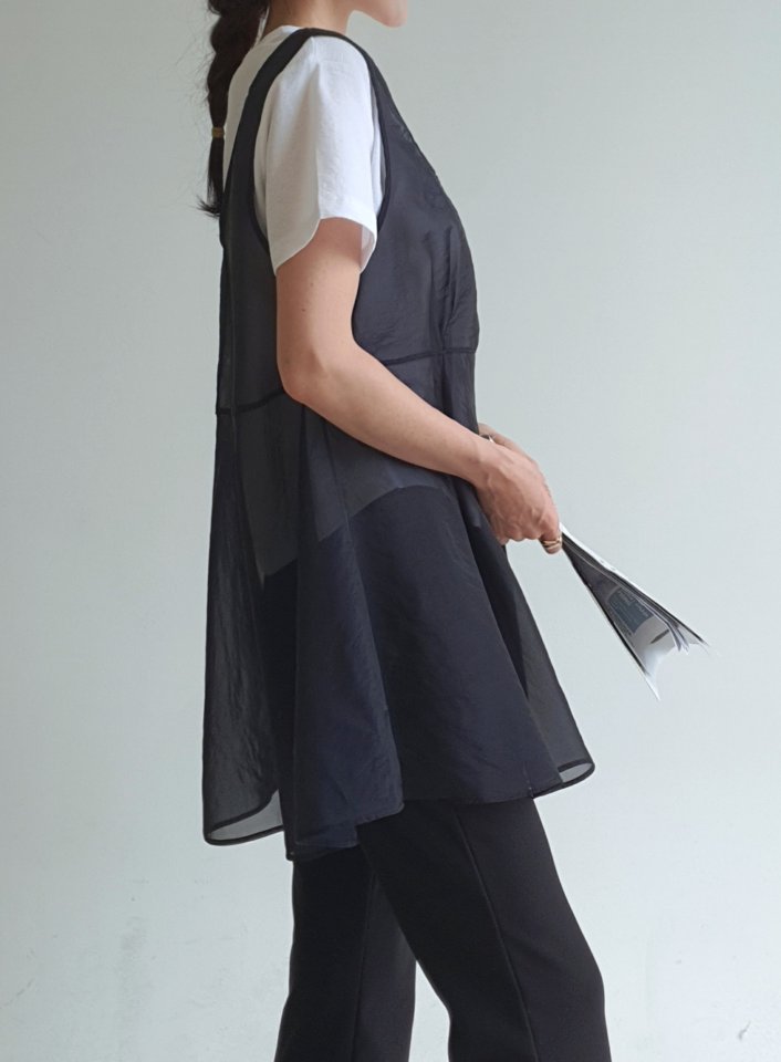 Gentle B - Korean Women Fashion - #momslook - Layered Chiffon Top - 6