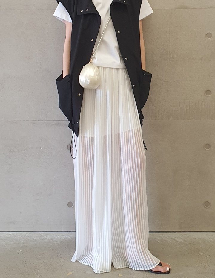 Gentle B - Korean Women Fashion - #momslook - Pleated Wide Pants