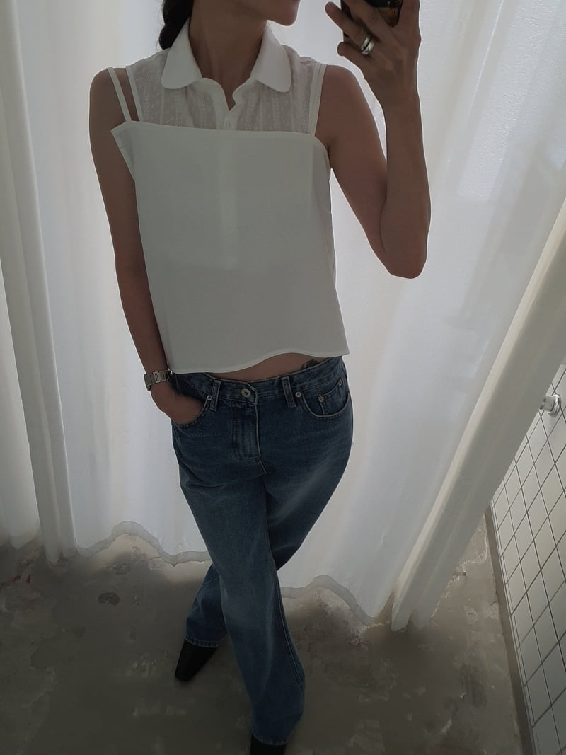 Gentle B - Korean Women Fashion - #momslook - Visual Collar Top - 10
