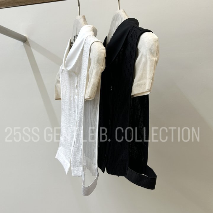 Gentle B - Korean Women Fashion - #womensfashion - Visual Collar Top - 4
