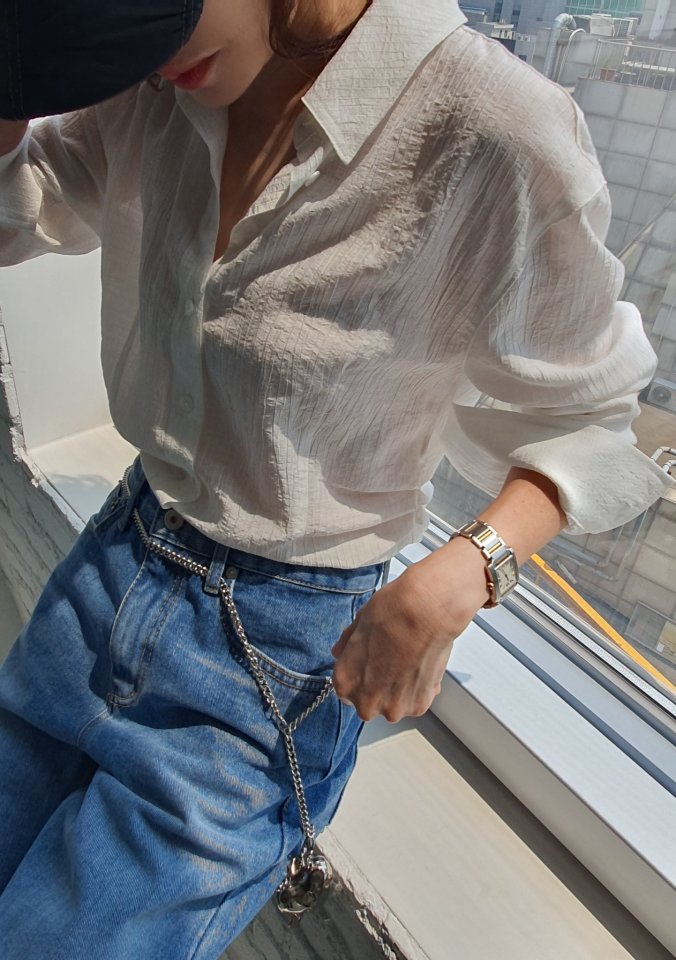 Gentle B - Korean Women Fashion - #momslook - Shrink Shirt - 7