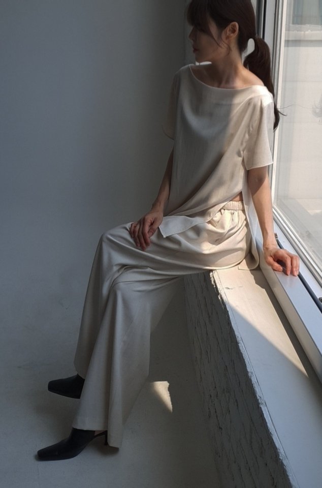 Gentle B - Korean Women Fashion - #pursuepretty - Drop Shoulder Top - 11