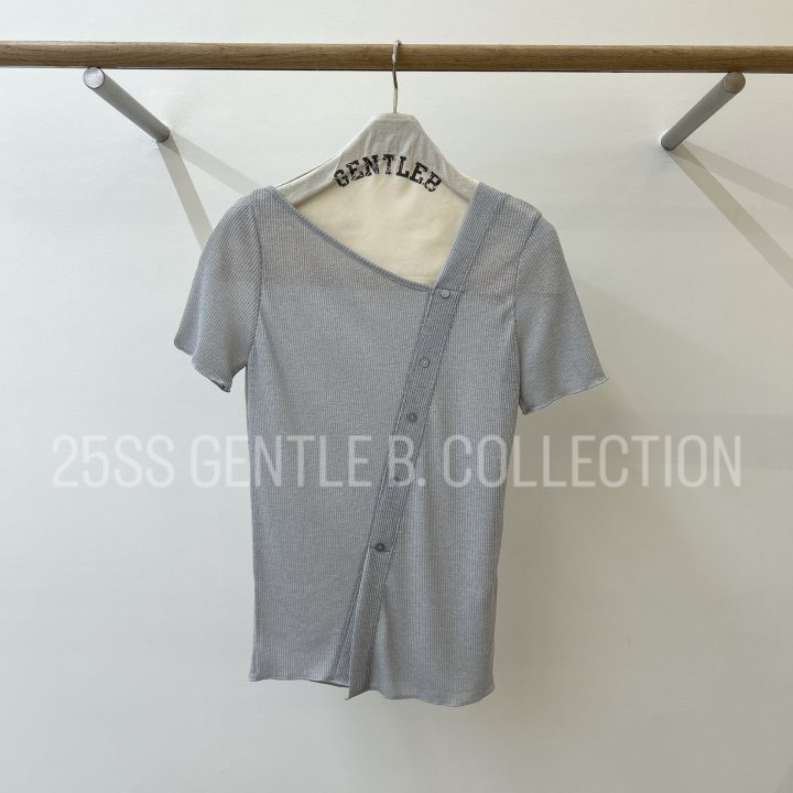 Gentle B - Korean Women Fashion - #restrostyle - Linen-Like Tee - 9