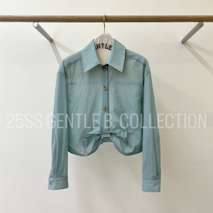 Gentle B - Korean Women Fashion - #restrostyle - Twist Shirt - 3
