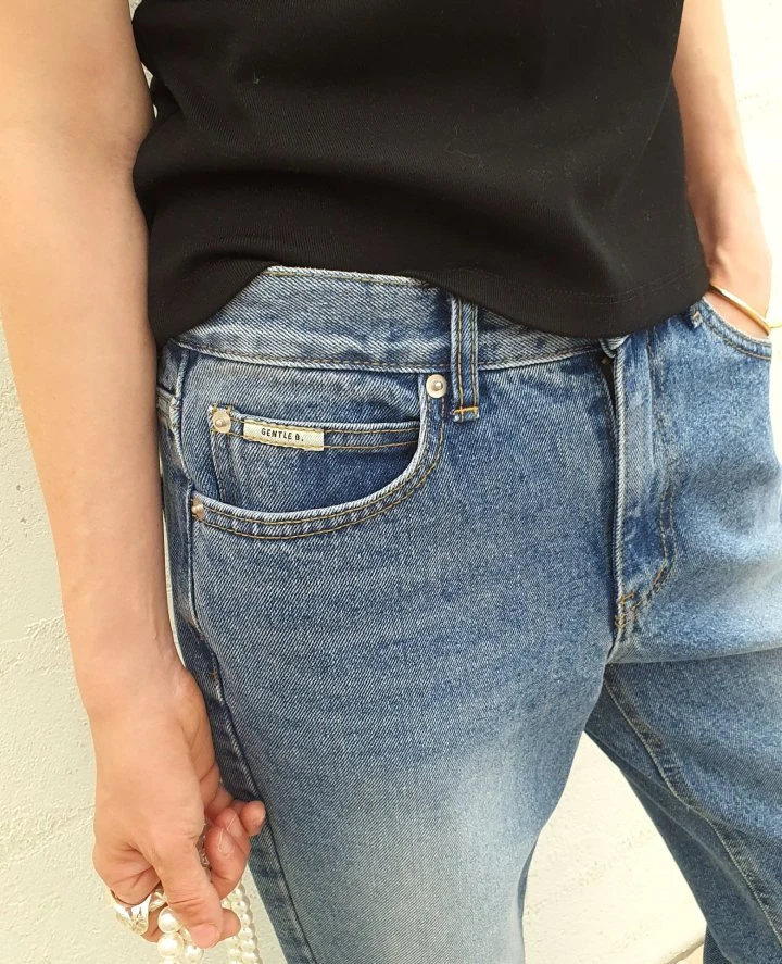 Gentle B - Korean Women Fashion - #restrostyle - Low-Rise Denim Pants