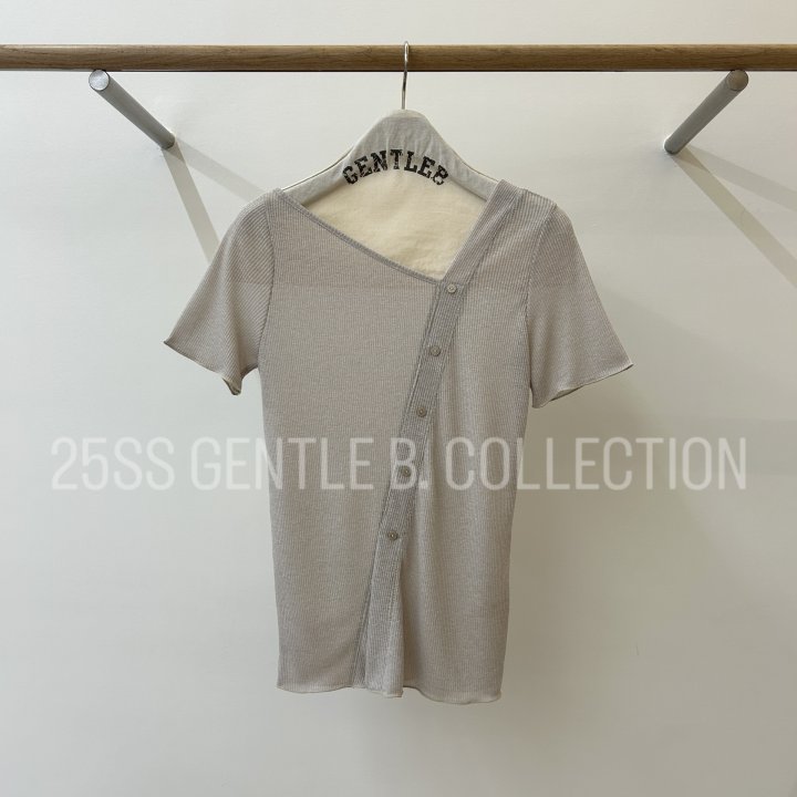 Gentle B - Korean Women Fashion - #romanticstyle - Linen-Like Tee - 10