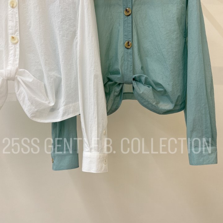 Gentle B - Korean Women Fashion - #restrostyle - Twist Shirt - 4