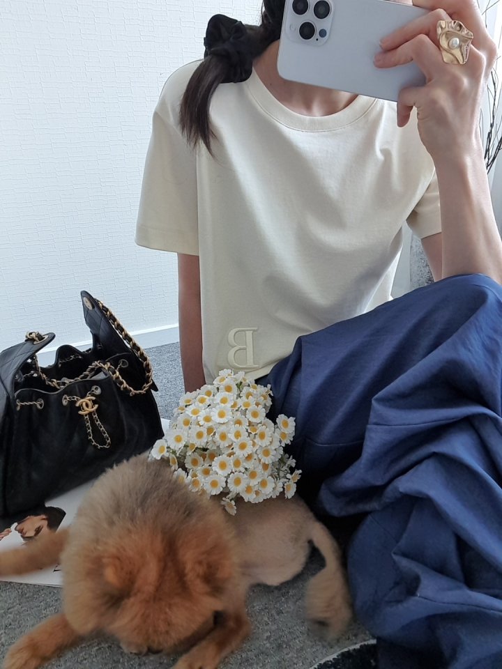 Gentle B - Korean Women Fashion - #thatsdarling - Eco Embroidered Tee - 9