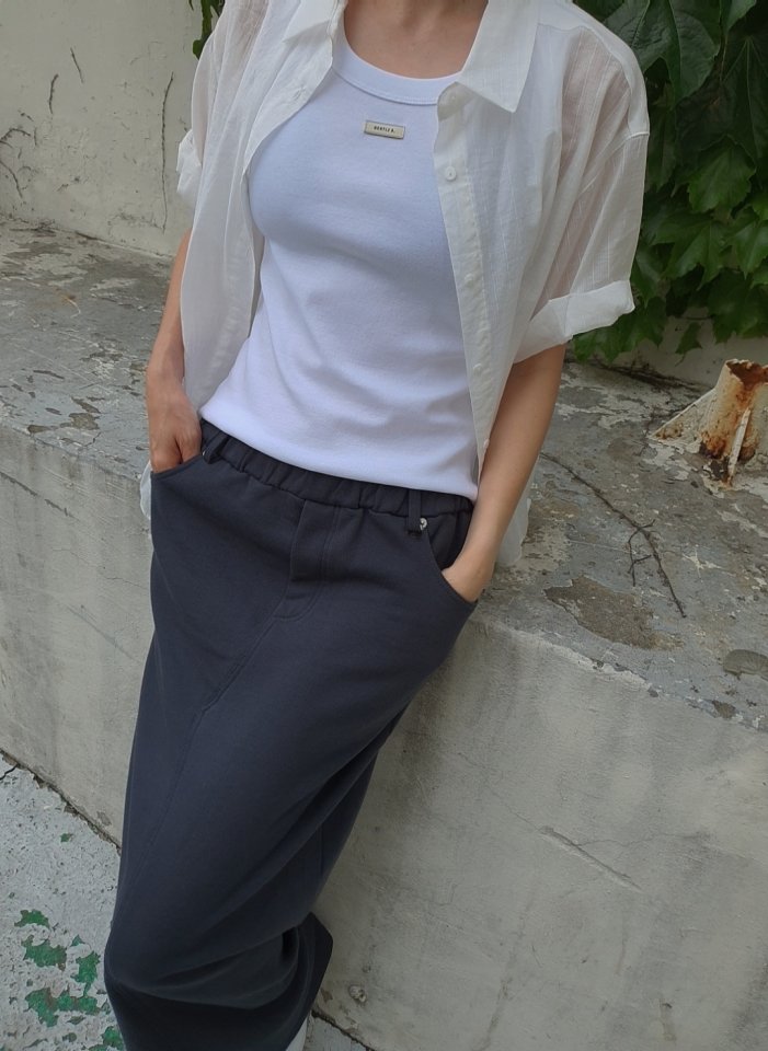 Gentle B - Korean Women Fashion - #thelittlethings - Basic Logo Sleeveless Top - 11