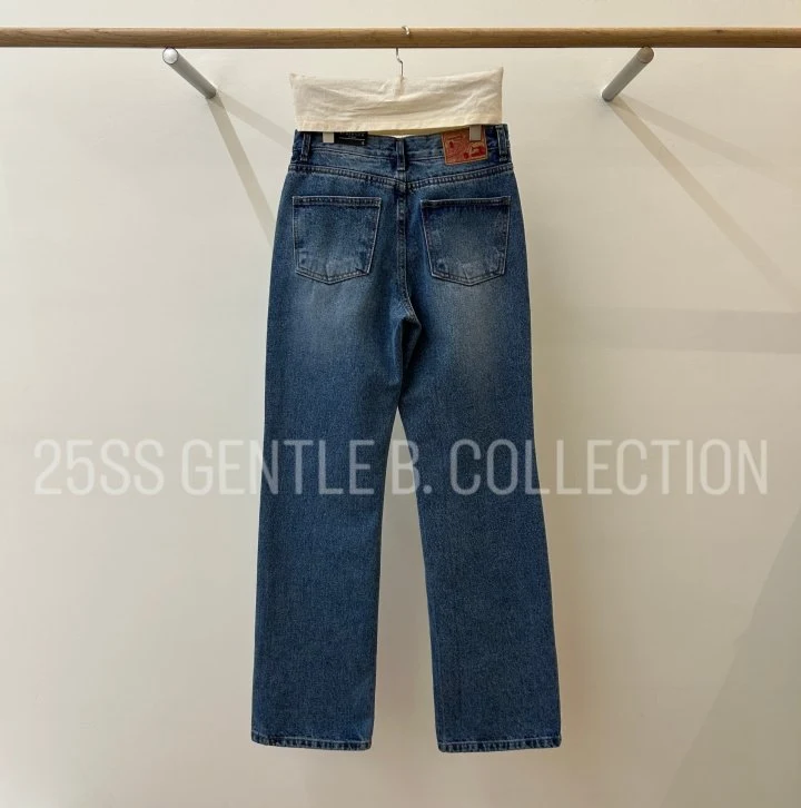 Gentle B - Korean Women Fashion - #thelittlethings - Low-Rise Denim Pants - 5