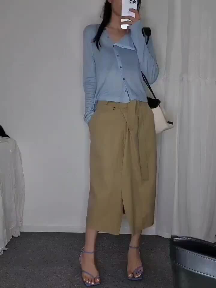 Gentle B - Korean Women Fashion - #thelittlethings - Mine Long Skirt - 5