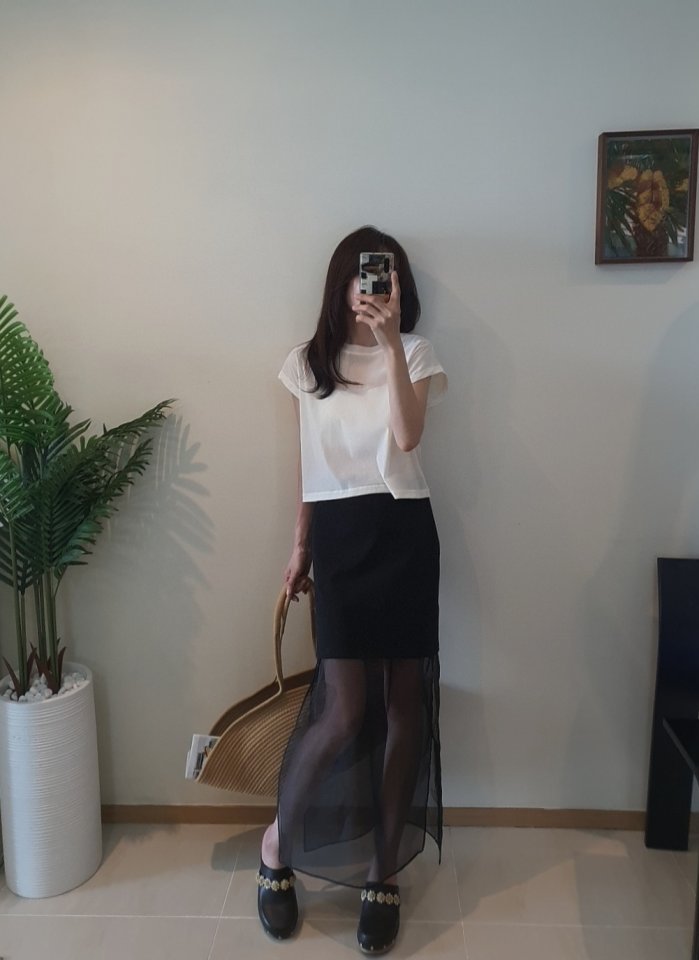 Gentle B - Korean Women Fashion - #vintagekidsstyle - Mesh Velvet Tee - 10