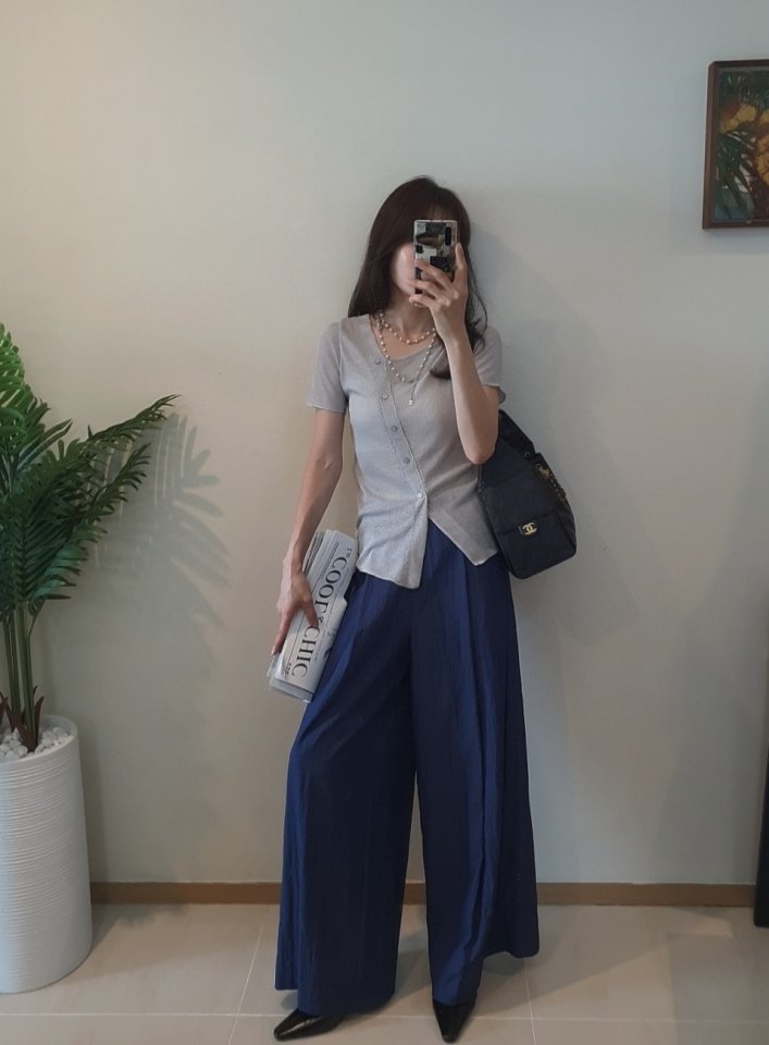 Gentle B - Korean Women Fashion - #vintagekidsstyle - Linen-Like Tee - 7