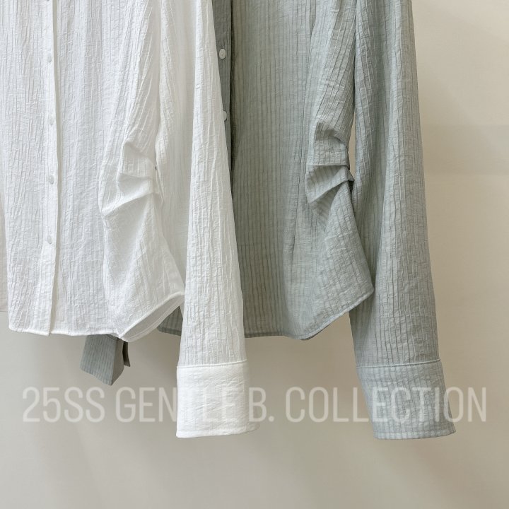Gentle B - Korean Women Fashion - #vintagekidsstyle - Shrink Shirt - 12