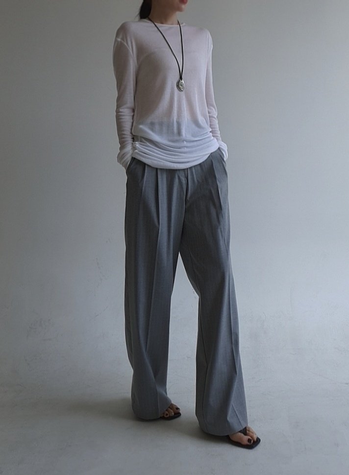Gentle B - Korean Women Fashion - #vintagekidsstyle - Tencel Long Long Tee - 11