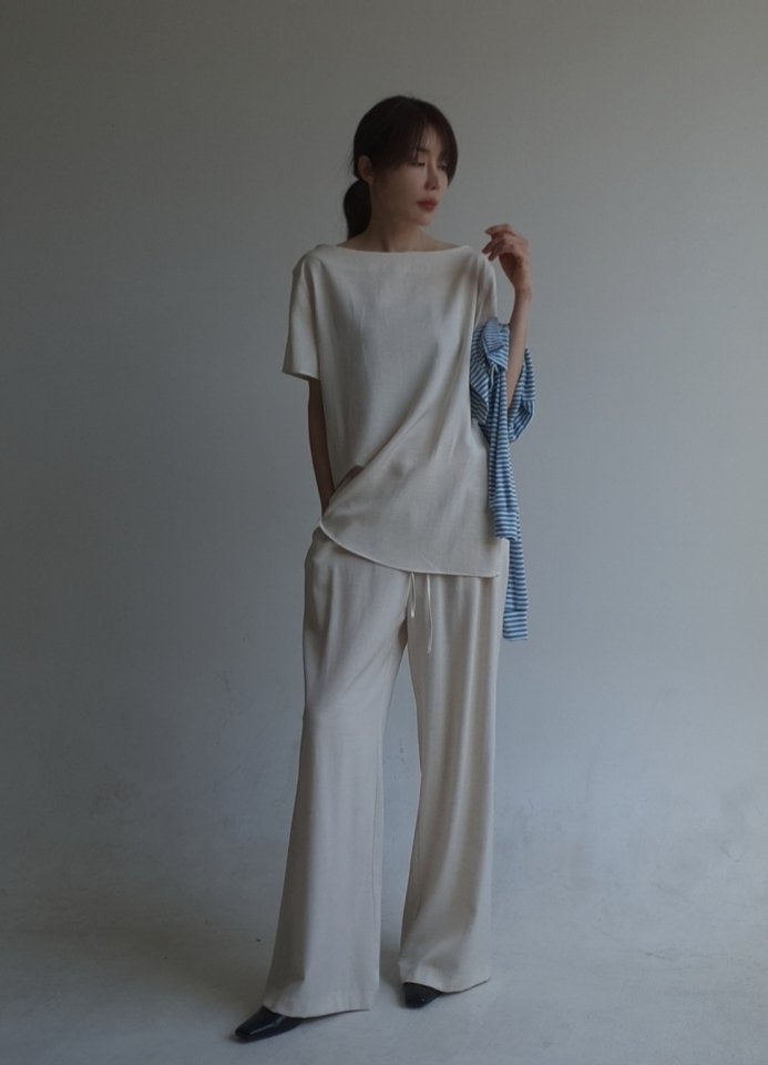 Gentle B - Korean Women Fashion - #vintagekidsstyle - Drop Shoulder Top - 10