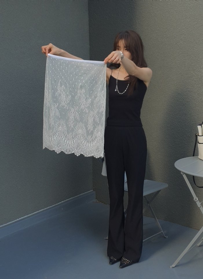 Gentle B - Korean Women Fashion - #womensfashion - Garden Lace Skirt - 8