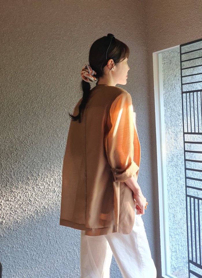 Gentle B - Korean Women Fashion - #momslook - Sheer Summer Jacket - 4