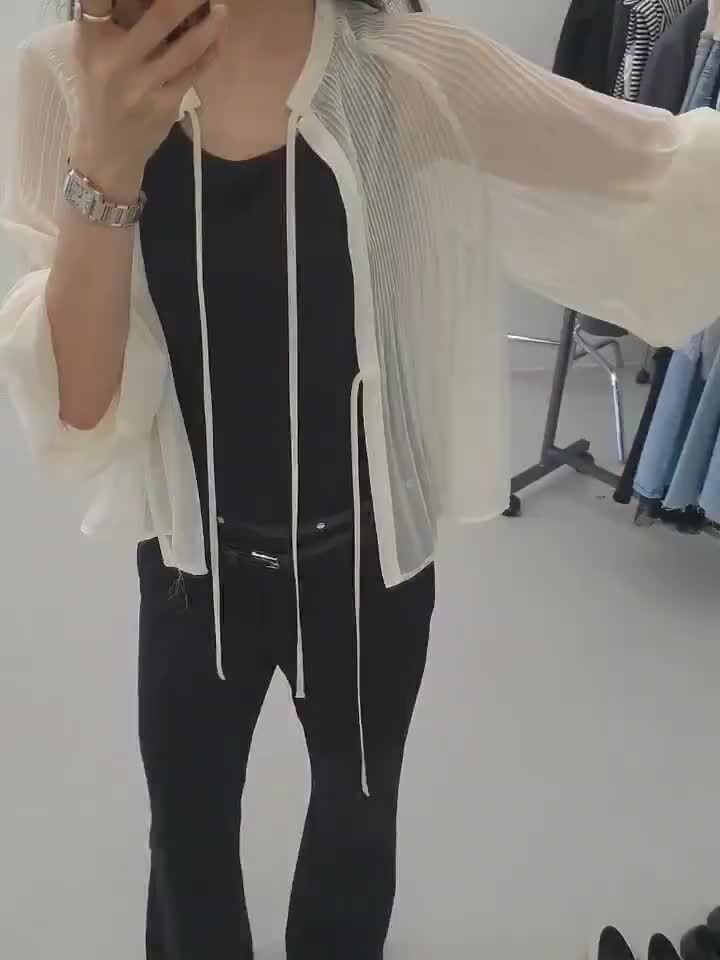 Gentle B - Korean Women Fashion - #womensfashion - Pleats Cardigan - 5